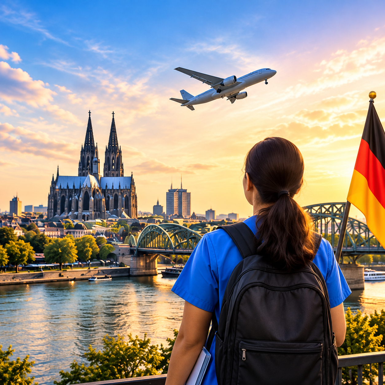 Golden Hour Over Cologne_ Travel Dreams