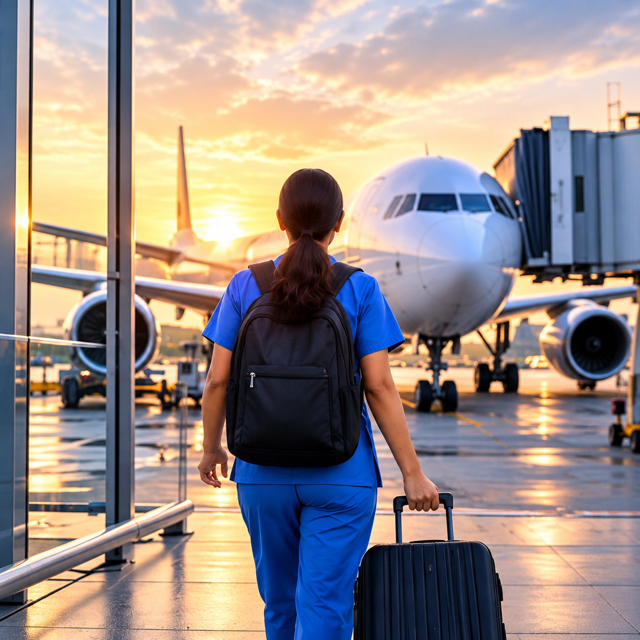 Nurse’s Sunset Journey to the Skies